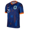 Nederland Frenkie de Jong 21 Uittenue EK 2024  - Kids
